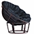 Cozy Papasan Chair: Ultimate Comfort 3D model small image 2