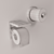 Dusk Dark L-Hop Toilet Holder 3D model small image 3