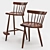 Nakashima Mira Chair: Timeless Elegance 3D model small image 1