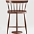 Nakashima Mira Chair: Timeless Elegance 3D model small image 2