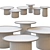Stylish Button Tables by B&B Italia 3D model small image 3