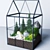 Geometric Mini Greenhouse Terrarium 3D model small image 1