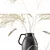 Elegant Vases Set with Pampas Grass 3D model small image 2