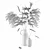 Elegant Vases Set with Pampas Grass 3D model small image 3