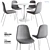 JYSK LYSTRUP Chair + RINGSTED Table Set 3D model small image 1