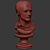 Elegant Canova Bust Sculpture 3D model small image 2