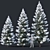 Snow-Covered Fir Tree Collection 3D model small image 1