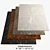 Fusion Rugs Collection: Silver, Taupe, Feu, Anthracite 3D model small image 1