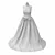 Elegant Black Wedding Dress 3D model small image 3