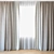 Elegant Sheer Curtains  3D model small image 1