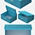 Modern Storage Box Set 3D model small image 2