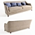 Modern Aspen Sofa in Two Color Options 3D model small image 2