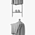 Classic Men's Valet Stand 3D model small image 3