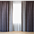 Elegant Sheer: Curtains with Tulle 3D model small image 1