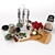 Taller Kitchen Set: Utensils, Grater, Board 3D model small image 2