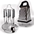 Taller Kitchen Set: Utensils, Grater, Board 3D model small image 3