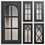 Elegant Cabinet Doors Set 3D model small image 1