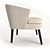 Modway Bounce Wood Armchair 3D model small image 2