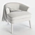 Modway Bounce Wood Armchair 3D model small image 3