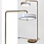 Elegant Brass Revolve Floor Lamp 3D model small image 1