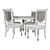 Elegant Victoria Tobacco Dining Set 3D model small image 2
