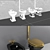 Luxury WC & Bidet Set 3D model small image 3