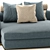 Modern Minimalist Leonard Sofa 3D model small image 2