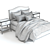 Elegant Pottery Barn Raleigh Bed 3D model small image 2