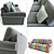 Tula Mix: Traditional and Contemporary Sofa 3D model small image 3