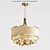 Antique Brass 6-Light Pendant: Nor 3D model small image 1