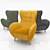 Passo Laforma Armchair: Stylish and Comfortable 3D model small image 1