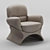 Sculptural Elegance: Mascheroni La Goccia Armchair 3D model small image 1