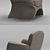 Sculptural Elegance: Mascheroni La Goccia Armchair 3D model small image 2