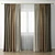 Elegant Window Drapes 3D model small image 1