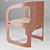 Modern Wood Chair 3D model small image 2