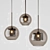 Industrial Amber Pendant Light 3D model small image 2
