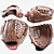 Rawlings Baseball Gloves 3D model small image 1