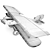 Vintage Pfalz Model Aircraft - Perfect Decor for Children's Room 3D model small image 2