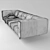 Elegant Erei Sofa: Luxury in Every Detail 3D model small image 3