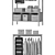 Versatile HEMNES Open Wardrobe 3D model small image 3