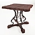 Forged Oak Table: Unique Design 3D model small image 1