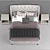 Elegant Arched Queen Bed 3D model small image 2