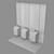 Modern Public Restroom Vanity Set 3D model small image 2