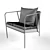 Elegant Purple Chair 3D model small image 3