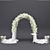 Elegant Floral Wedding Arch 3D model small image 2