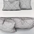 LMM Quilted Cushion Set: Detailed 3D Model with Realistic Corona Shaders 3D model small image 2