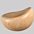 Handcrafted Cedar Armchair 3D model small image 2