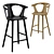 Sleek Scandinavian Stool 3D model small image 1