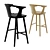 Sleek Scandinavian Stool 3D model small image 2