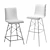 Elegant Merlot Bar Stool: Timeless Design & Superior Comfort 3D model small image 3